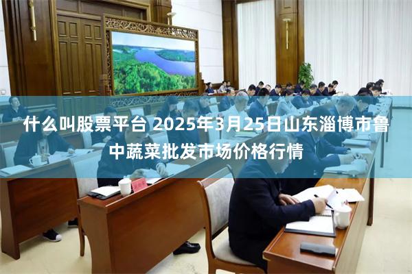 什么叫股票平台 2025年3月25日山东淄博市鲁中蔬菜批发市场价格行情