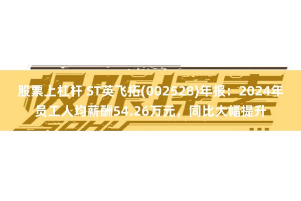 股票上杠杆 ST英飞拓(002528)年报：2024年员工人均薪酬54.26万元，同比大幅提升