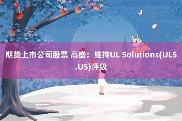 期货上市公司股票 高盛：维持UL Solutions(ULS.US)评级