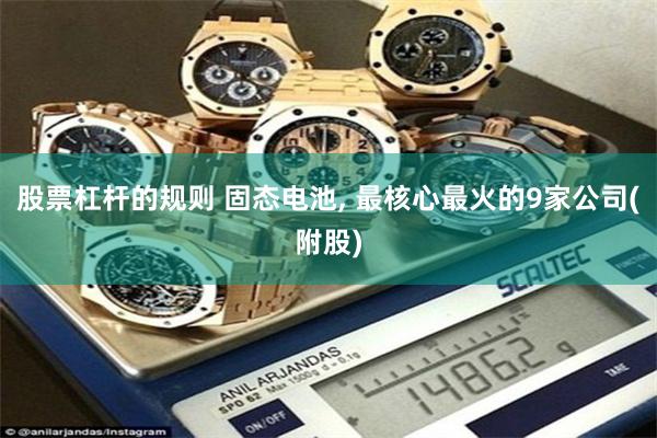 股票杠杆的规则 固态电池, 最核心最火的9家公司(附股)