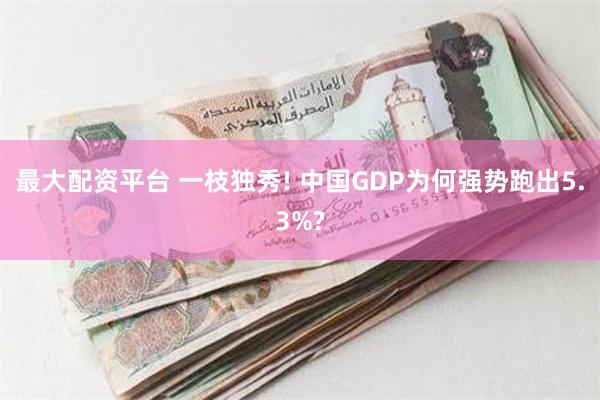 最大配资平台 一枝独秀! 中国GDP为何强势跑出5.3%?