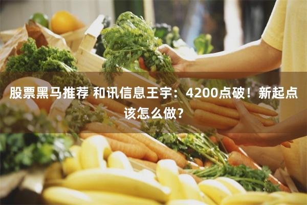 股票黑马推荐 和讯信息王宇：4200点破！新起点该怎么做？