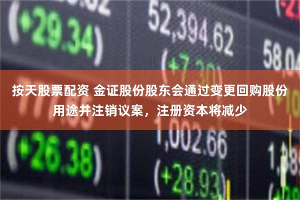 按天股票配资 金证股份股东会通过变更回购股份用途并注销议案，注册资本将减少
