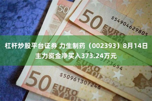 杠杆炒股平台证券 力生制药(002393)8月14日主力资金净买入373.24万元