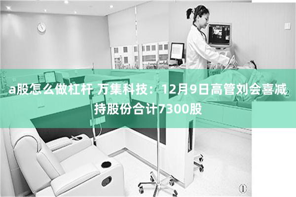 a股怎么做杠杆 万集科技：12月9日高管刘会喜减持股份合计7300股