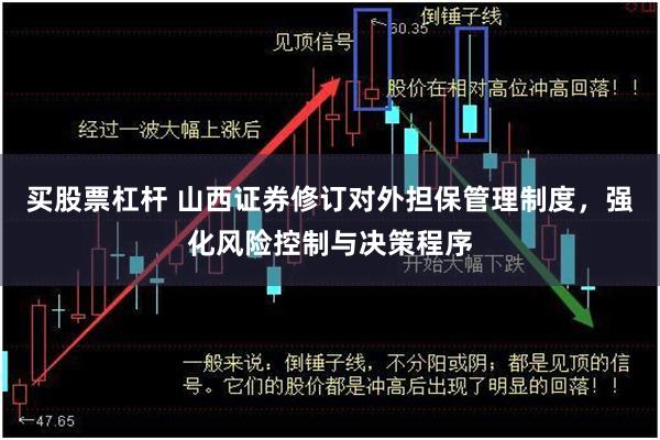 买股票杠杆 山西证券修订对外担保管理制度,强化风险控制与决策程序