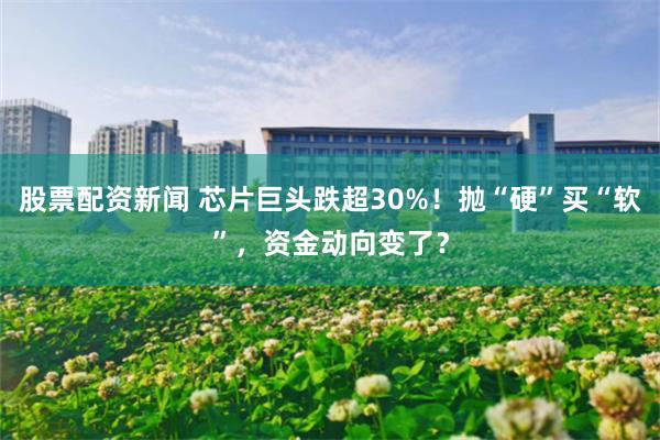 股票配资新闻 芯片巨头跌超30%！抛“硬”买“软”，资金动向变了？